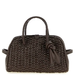 Brown Cotton Handbag