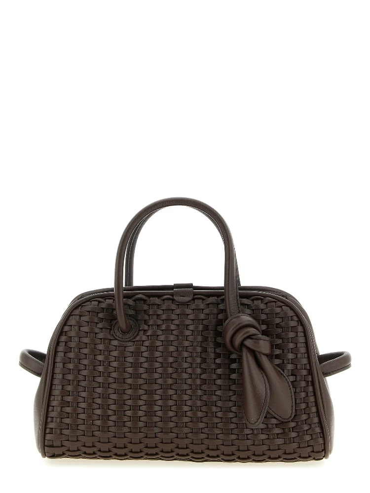 Brown Cotton Handbag