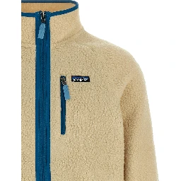 Beige Polyester Full-Length Jacket