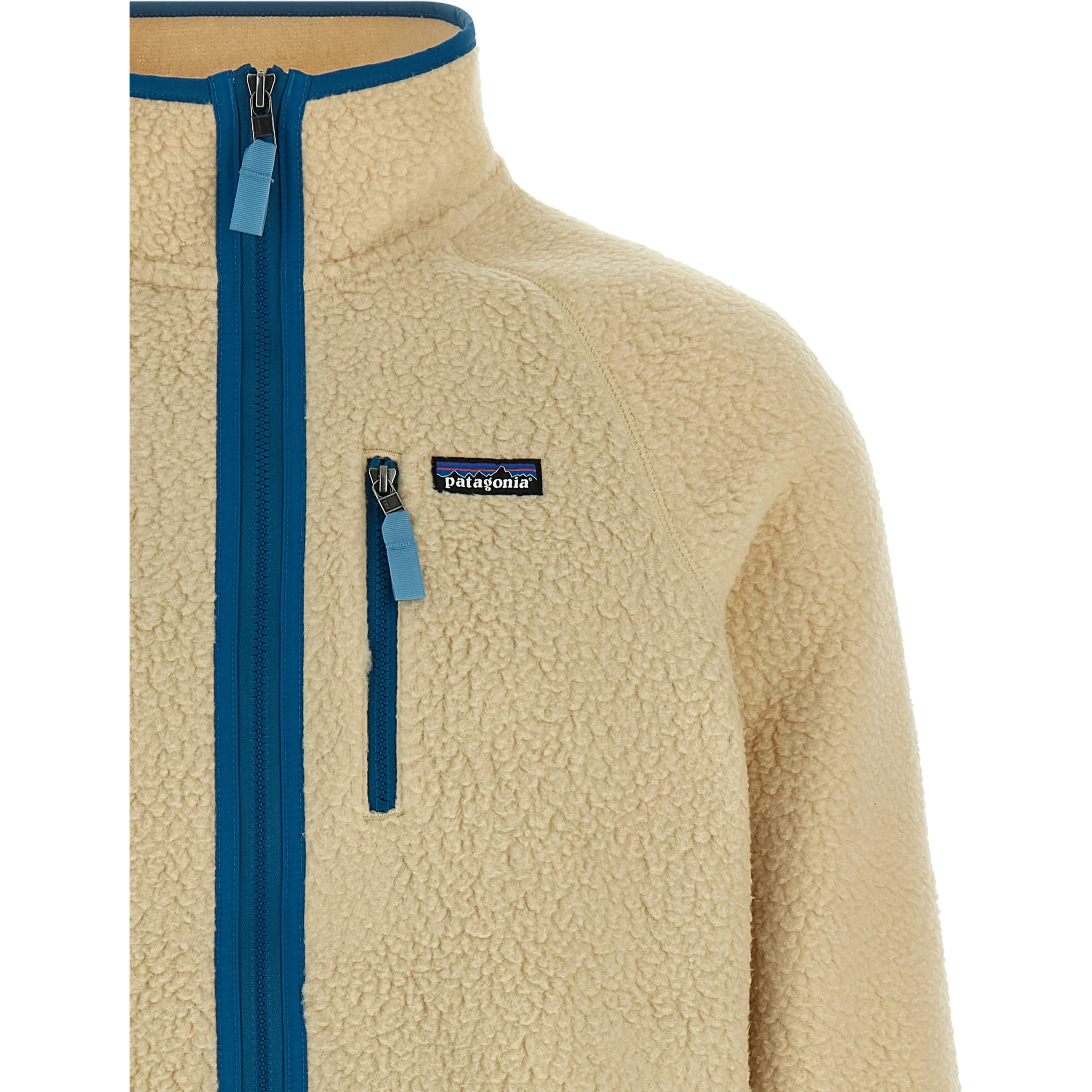 Beige Polyester Full-Length Jacket