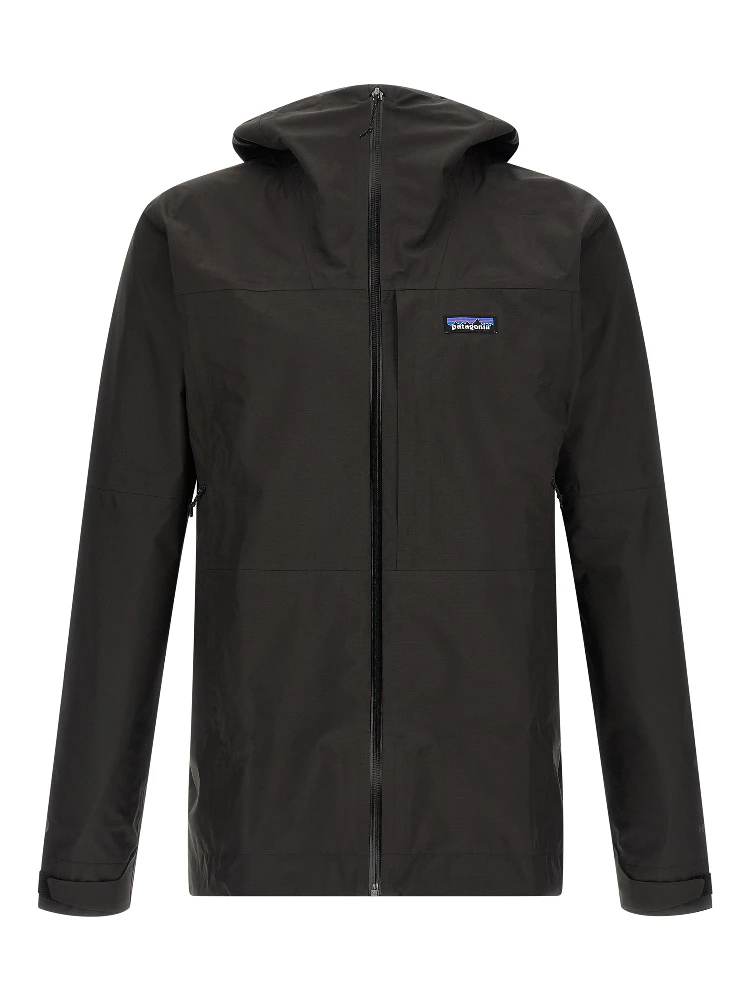 Black Polyester Shell Jacket