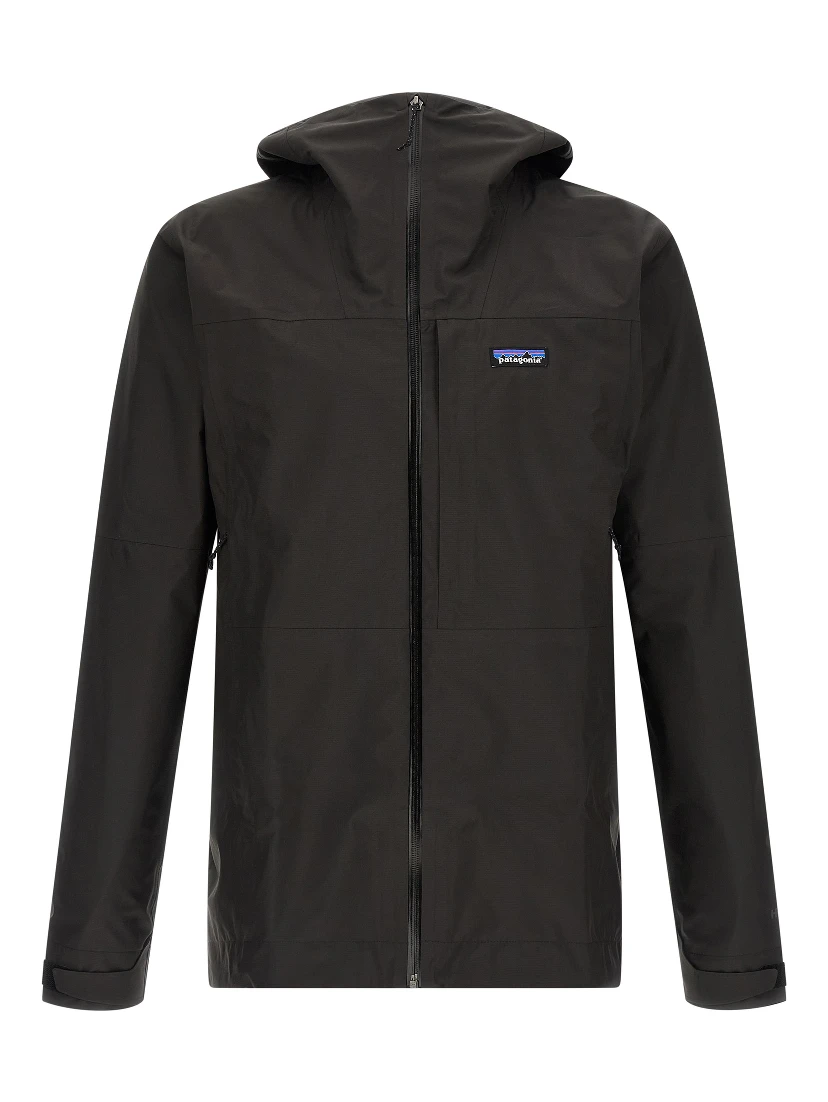 Black Polyester Shell Jacket