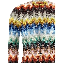 Multicolor Viscose Cardigan