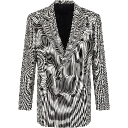 Bicolor Silk Blazer