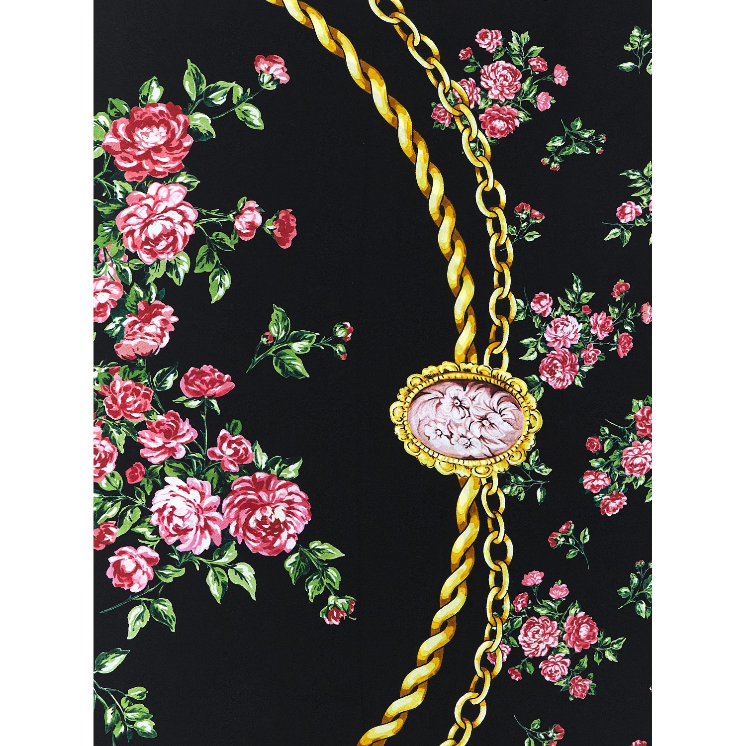 Black Silk Scarf