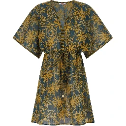 Multicolor Cotton Casual Dress