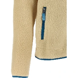Beige Polyester Full-Length Jacket