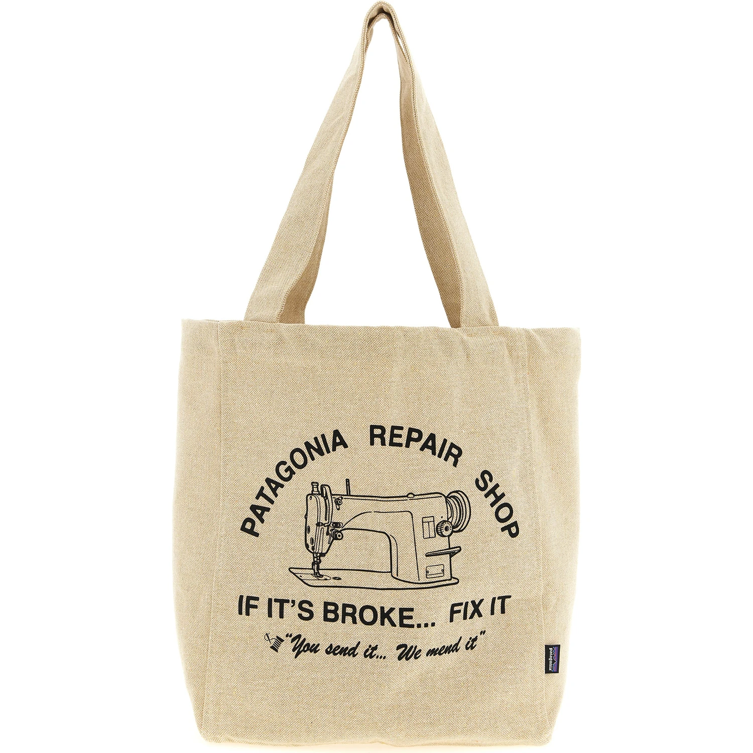 Beige Cotton Tote Bag