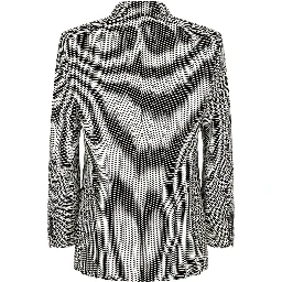 Bicolor Silk Blazer