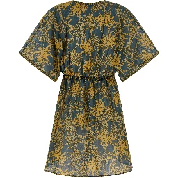 Multicolor Cotton Casual Dress