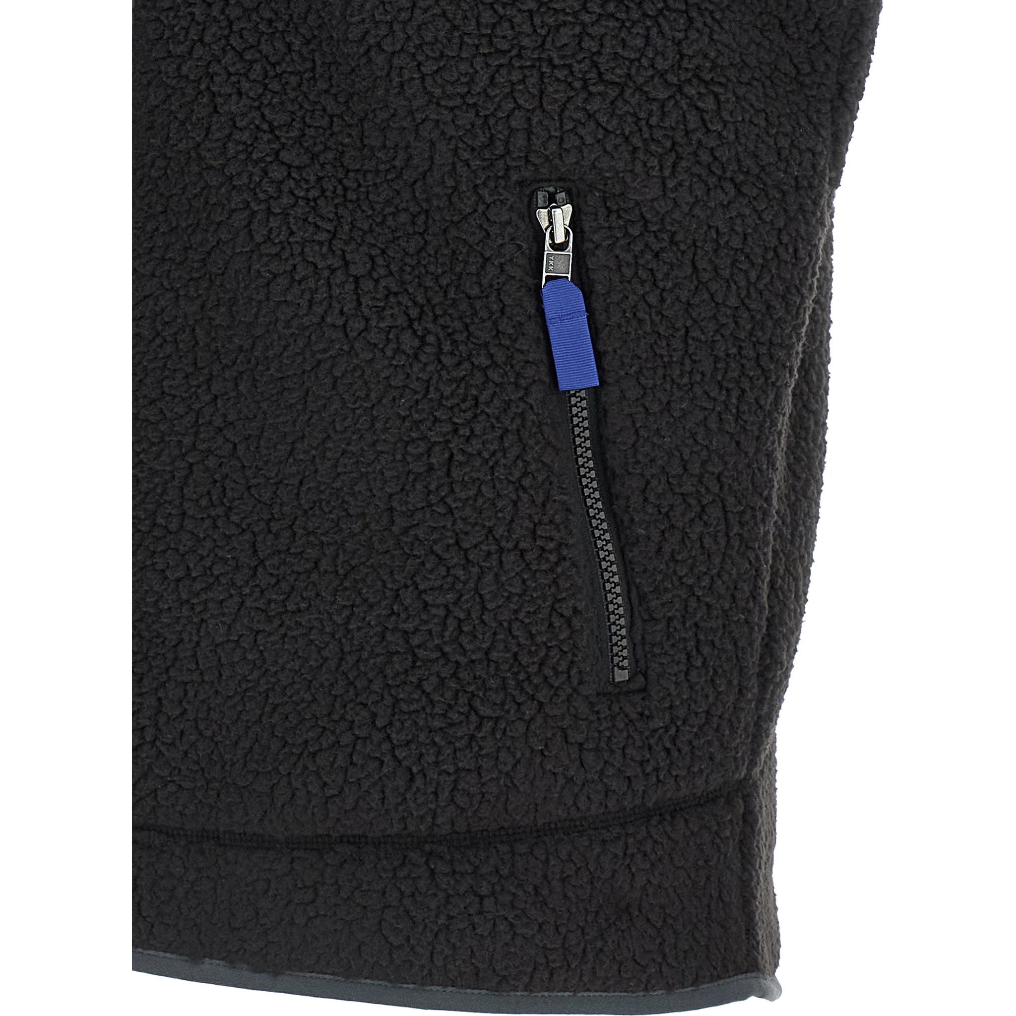 Black Polyester Sleeveless Jacket