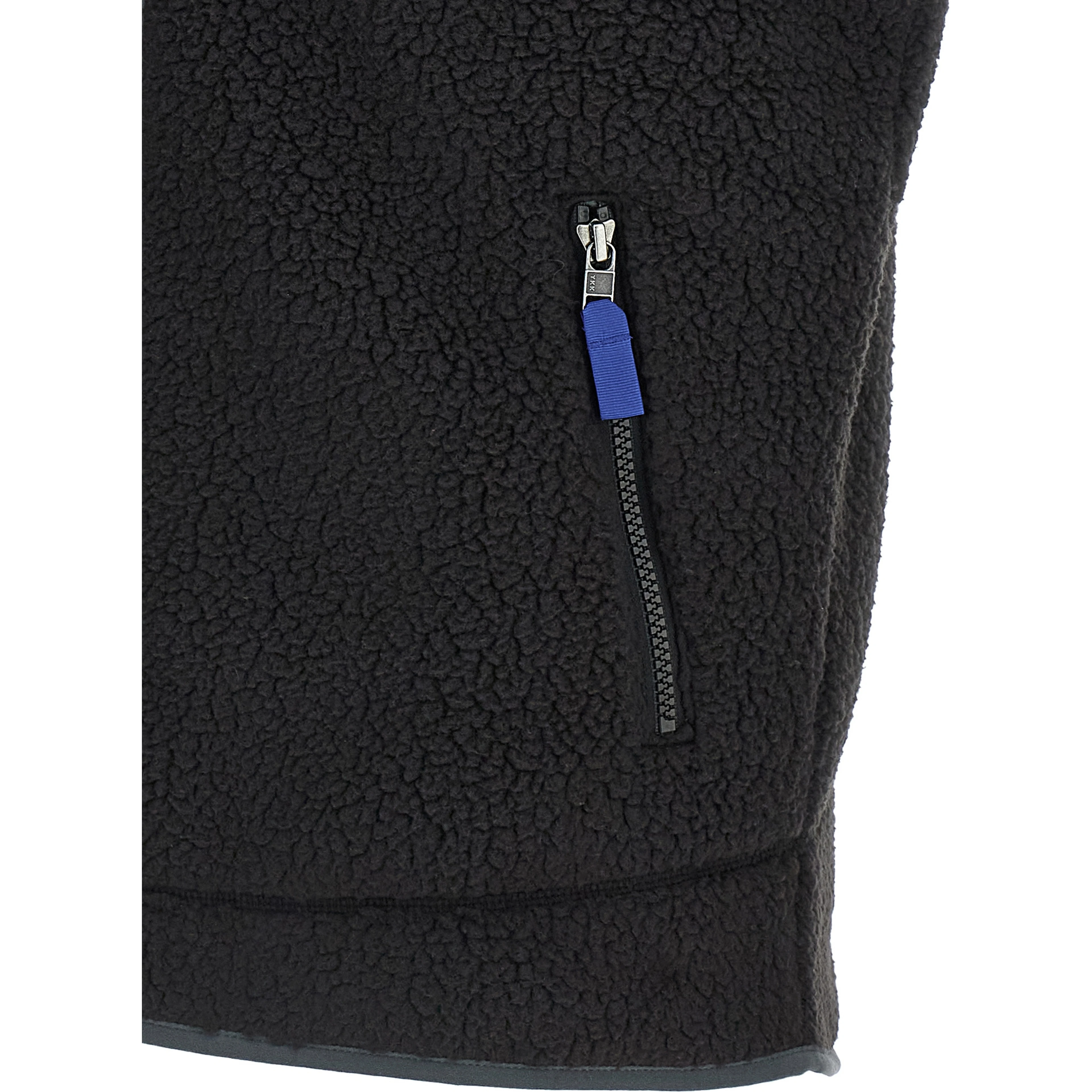 Black Polyester Sleeveless Jacket