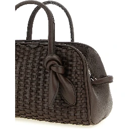 Brown Cotton Handbag