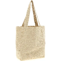 Beige Cotton Tote Bag
