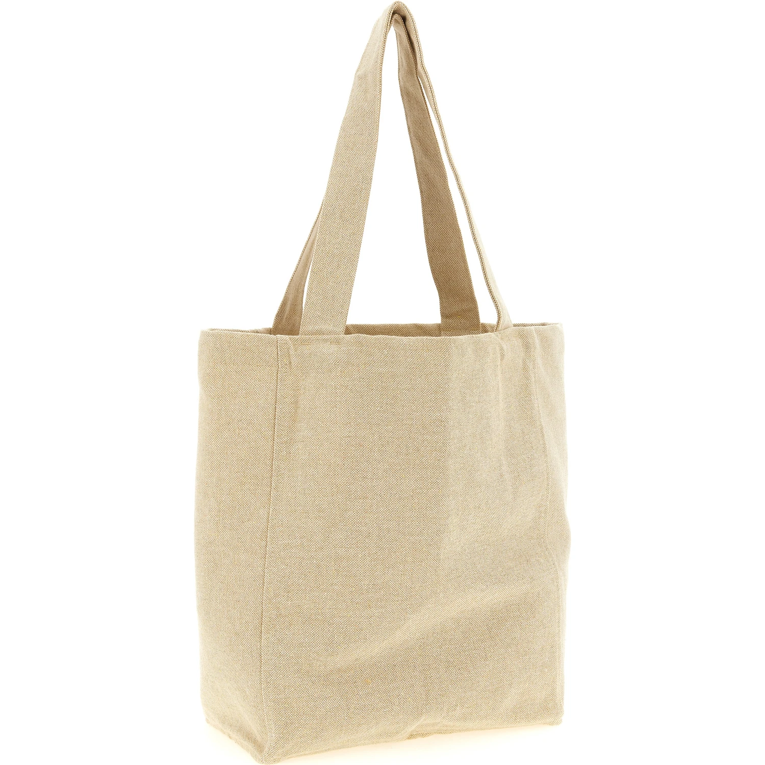 Beige Cotton Tote Bag