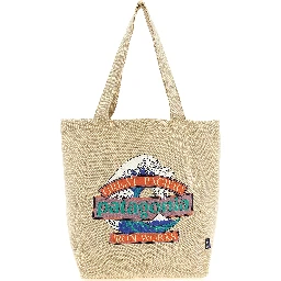 Beige Cotton Tote Bag