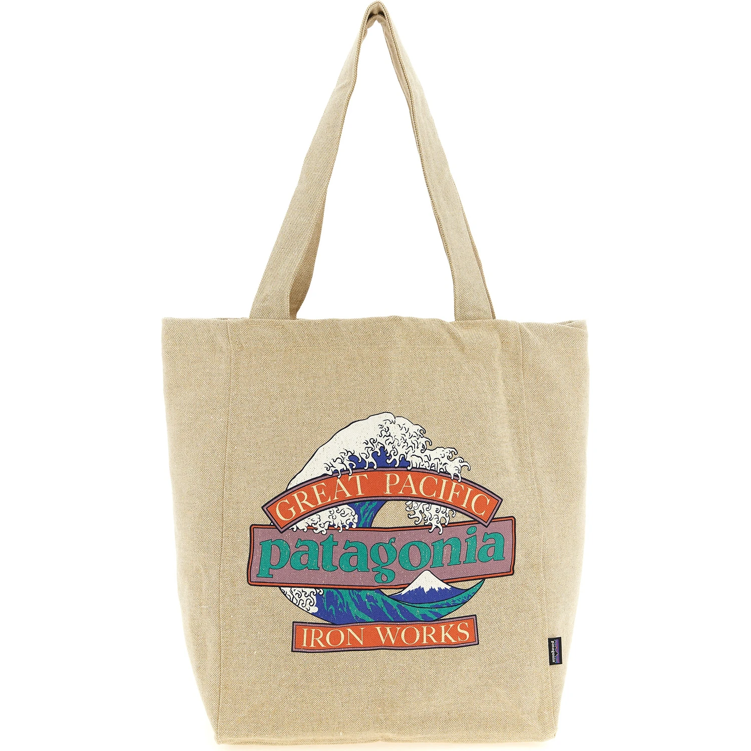 Beige Cotton Tote Bag