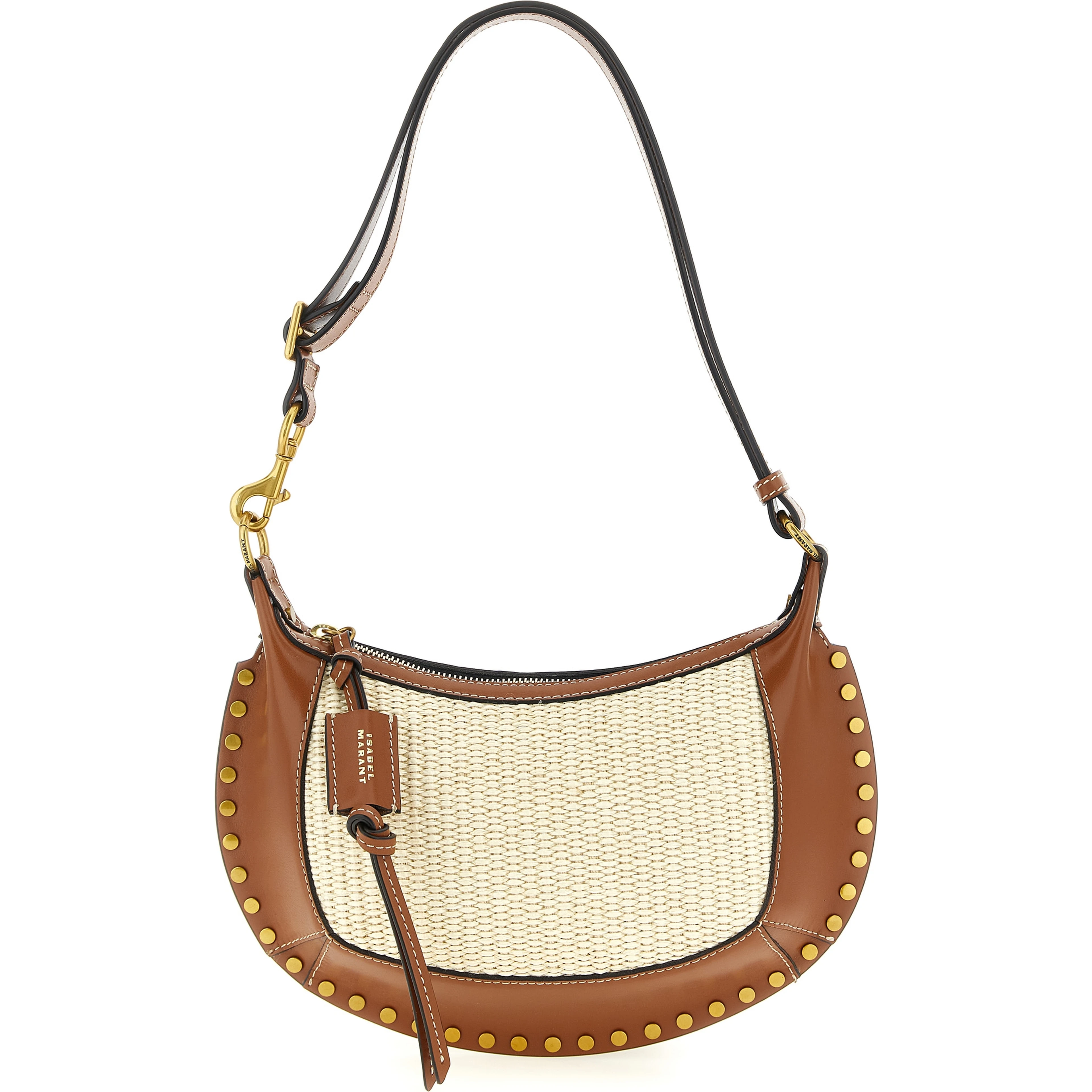 Brown Calfskin Shoulder Bag