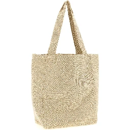 Beige Cotton Tote Bag