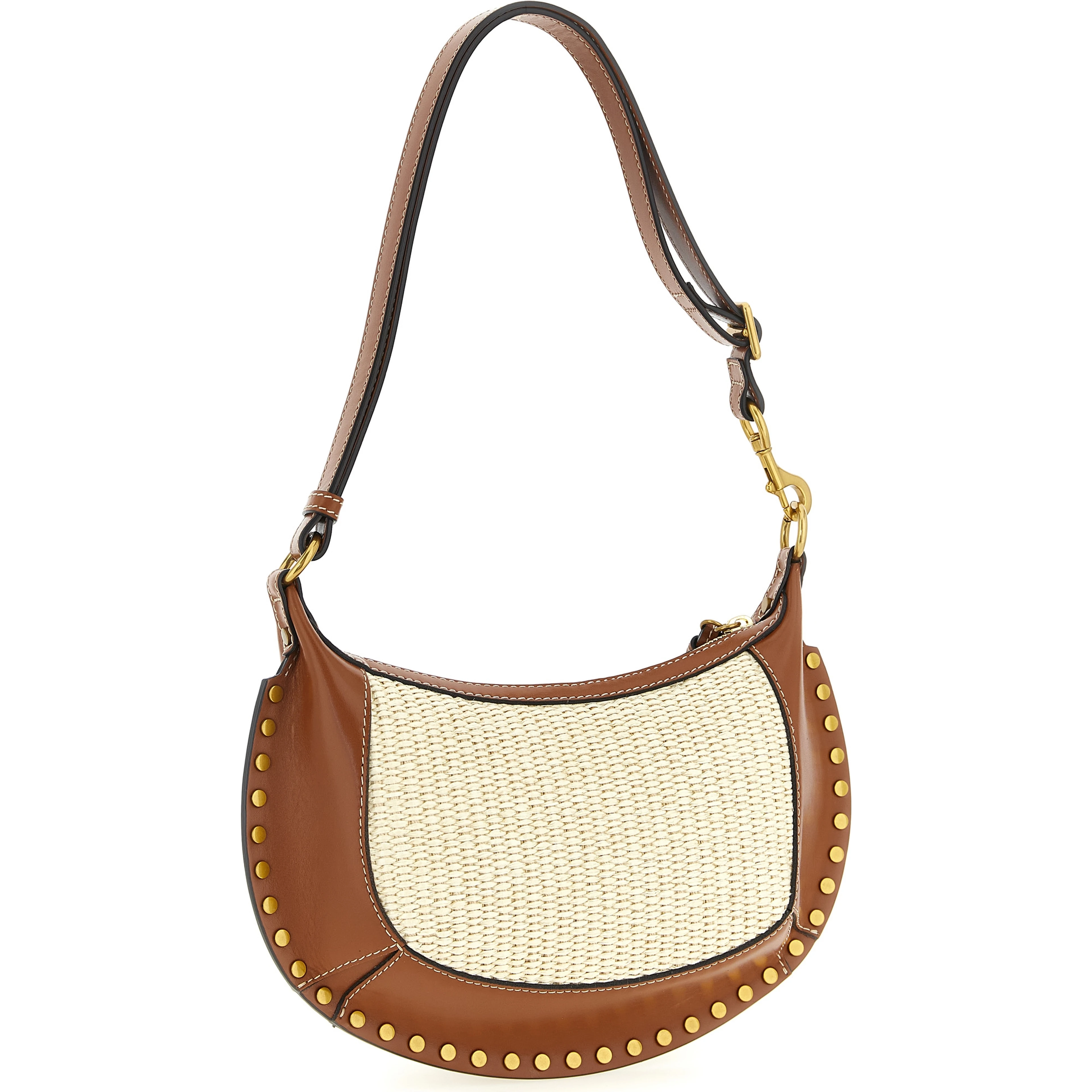 Brown Calfskin Shoulder Bag