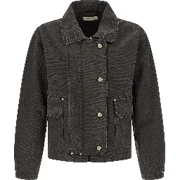 Gray Organic Cotton Denim Jacket