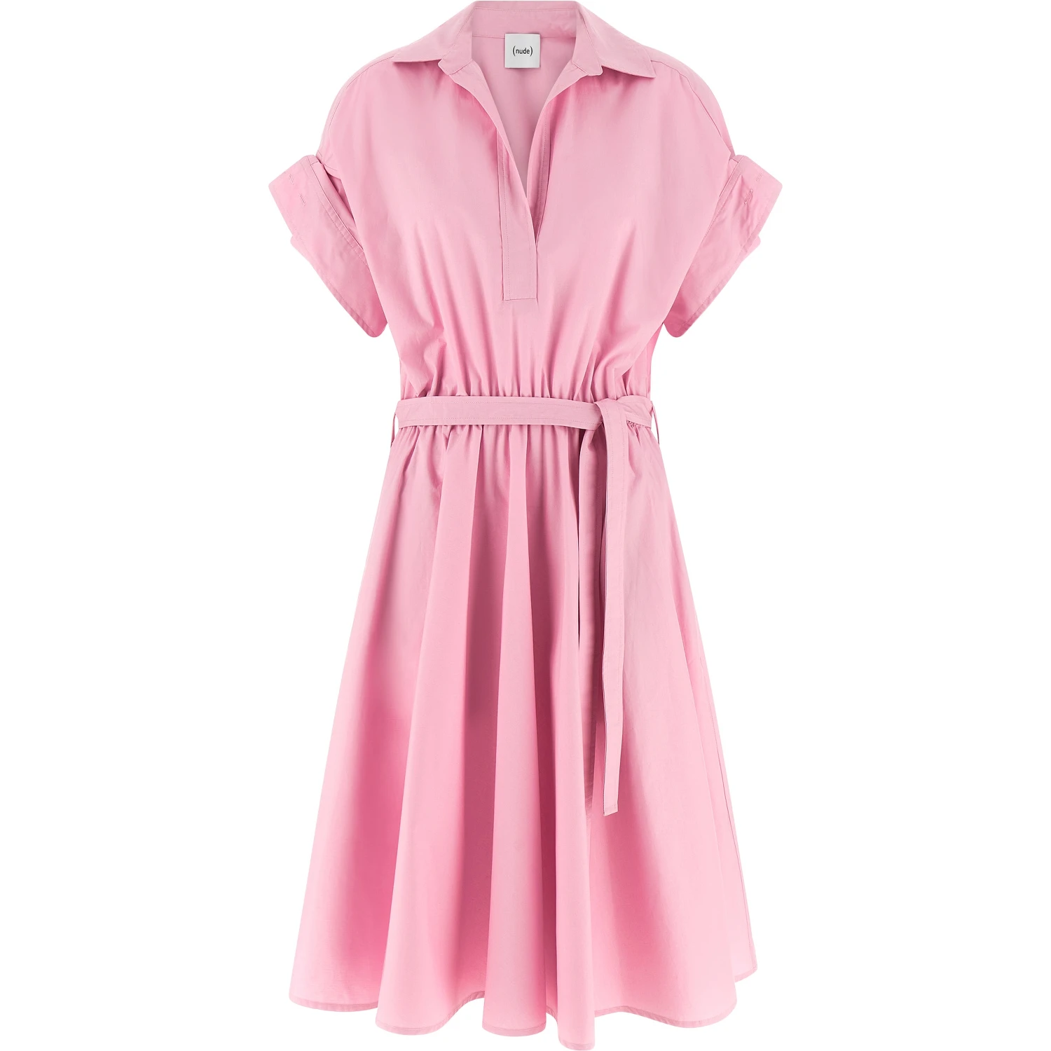 Multicolor Cotton Midi Dress