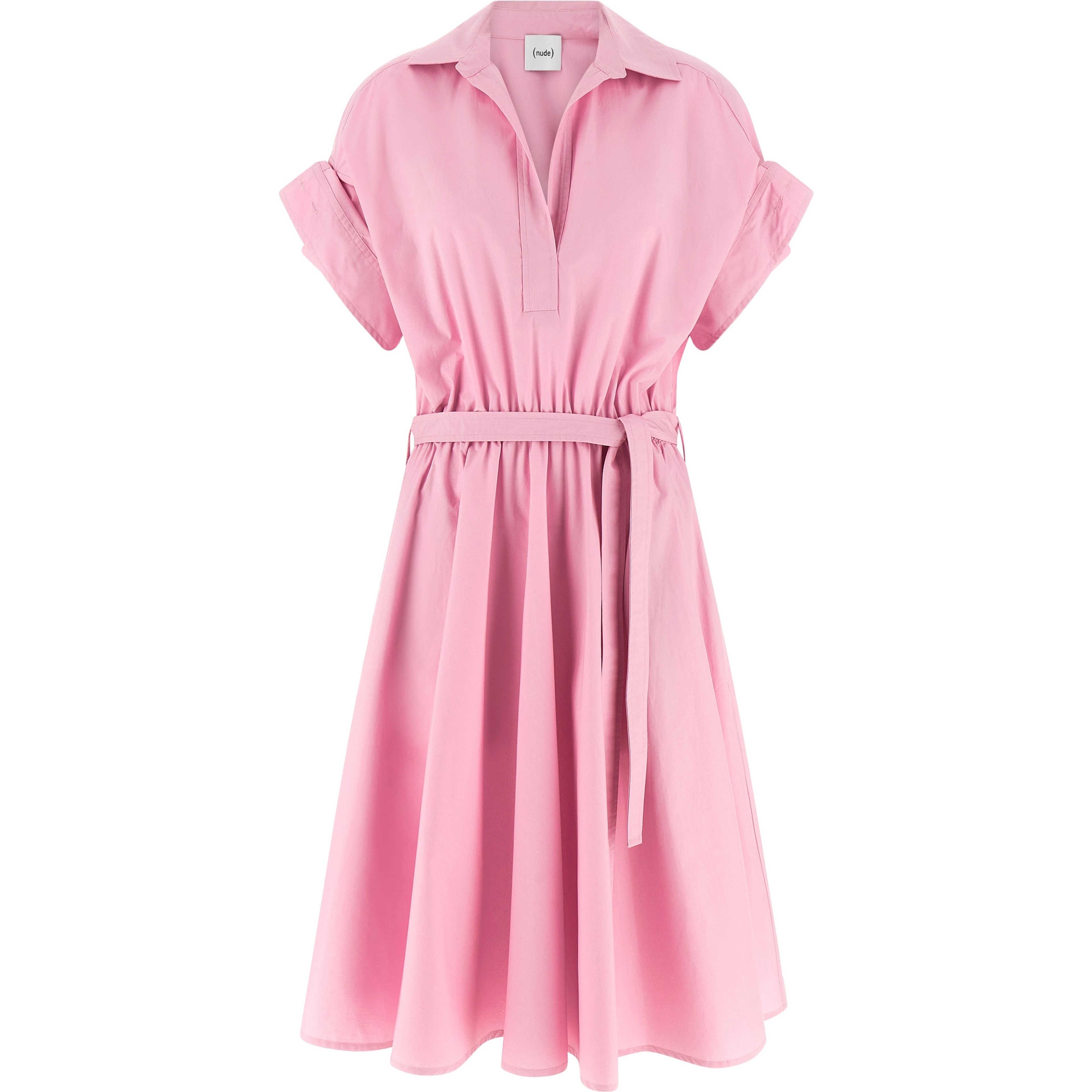 Multicolor Cotton Midi Dress