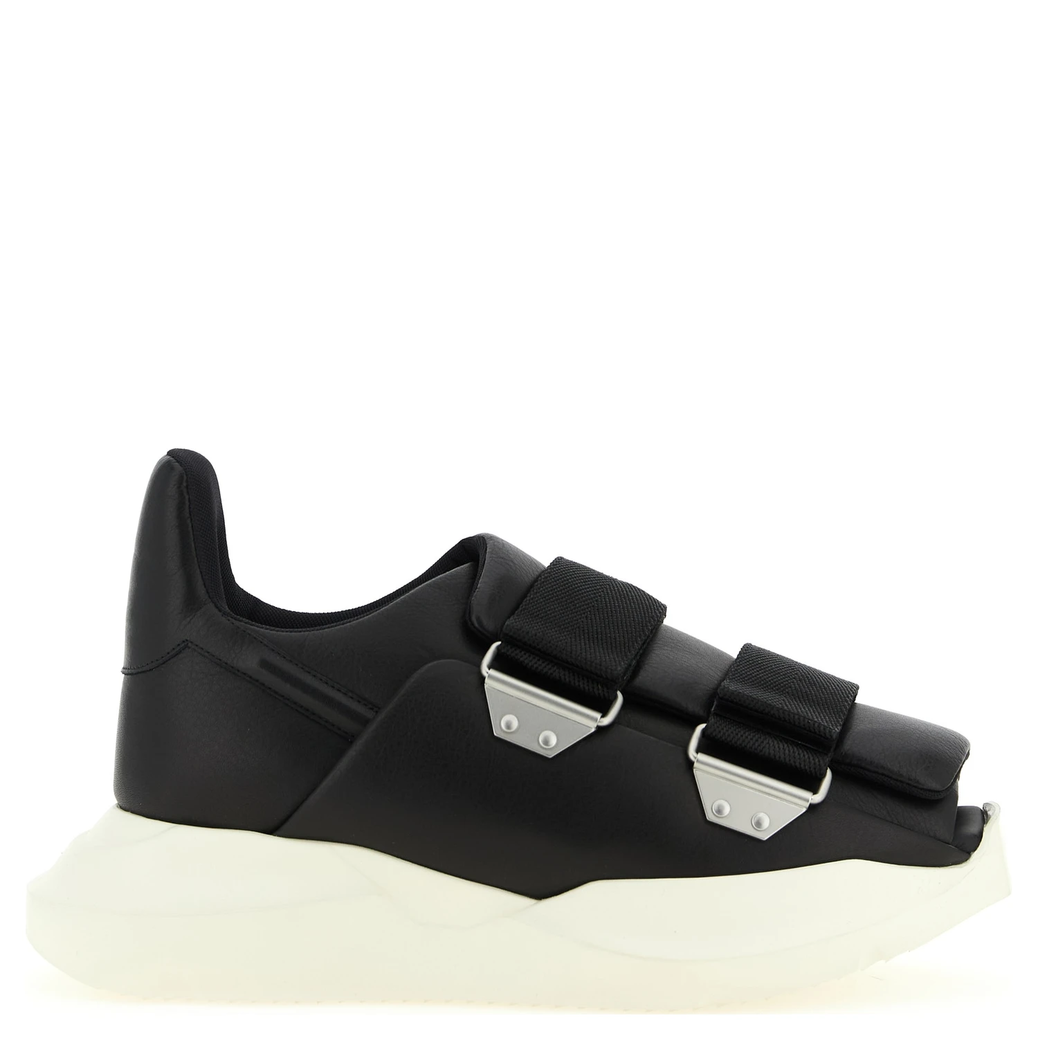 Black Calfskin Athletic Sneakers