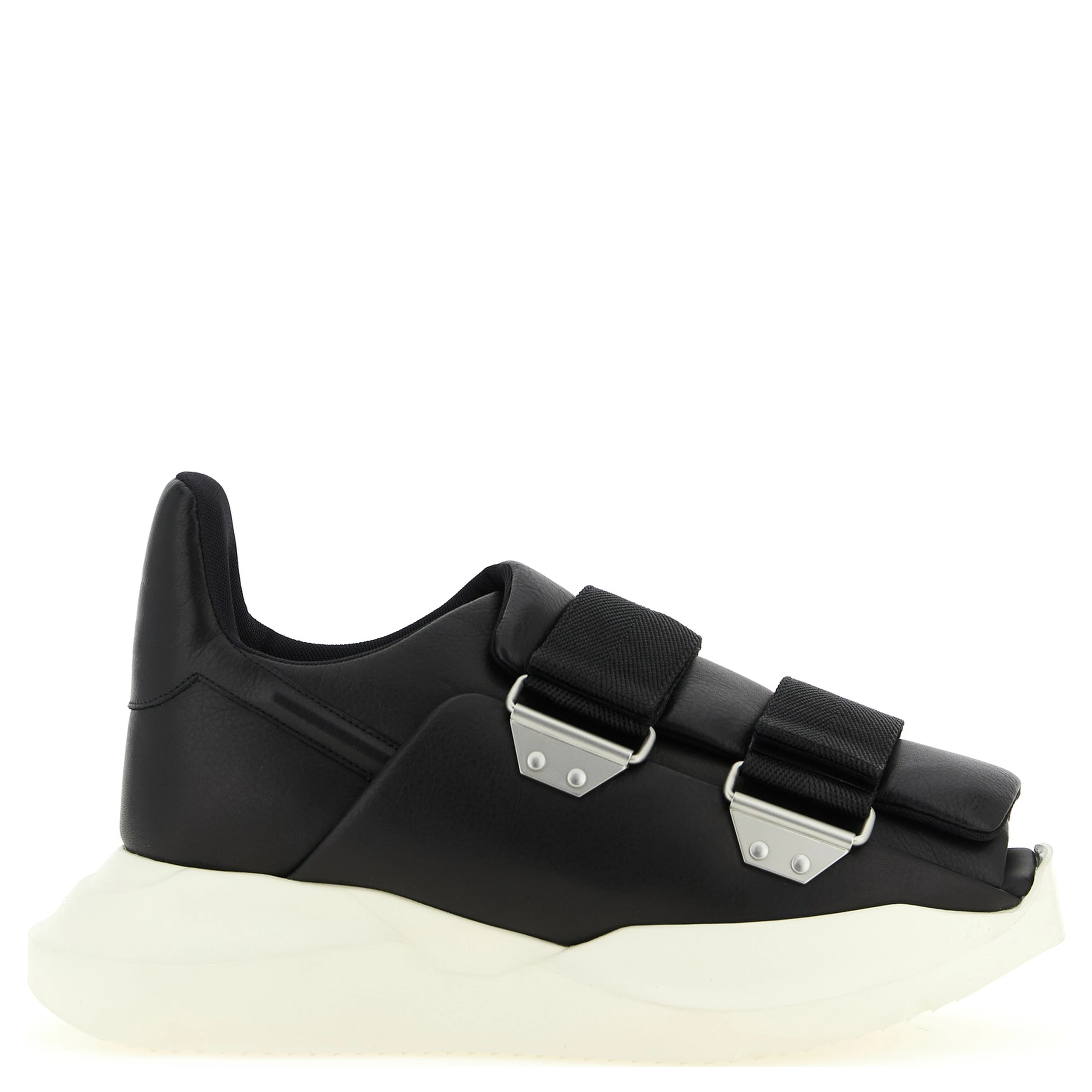 Black Calfskin Athletic Sneakers