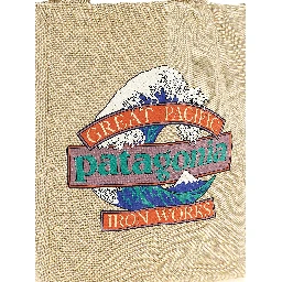Beige Cotton Tote Bag