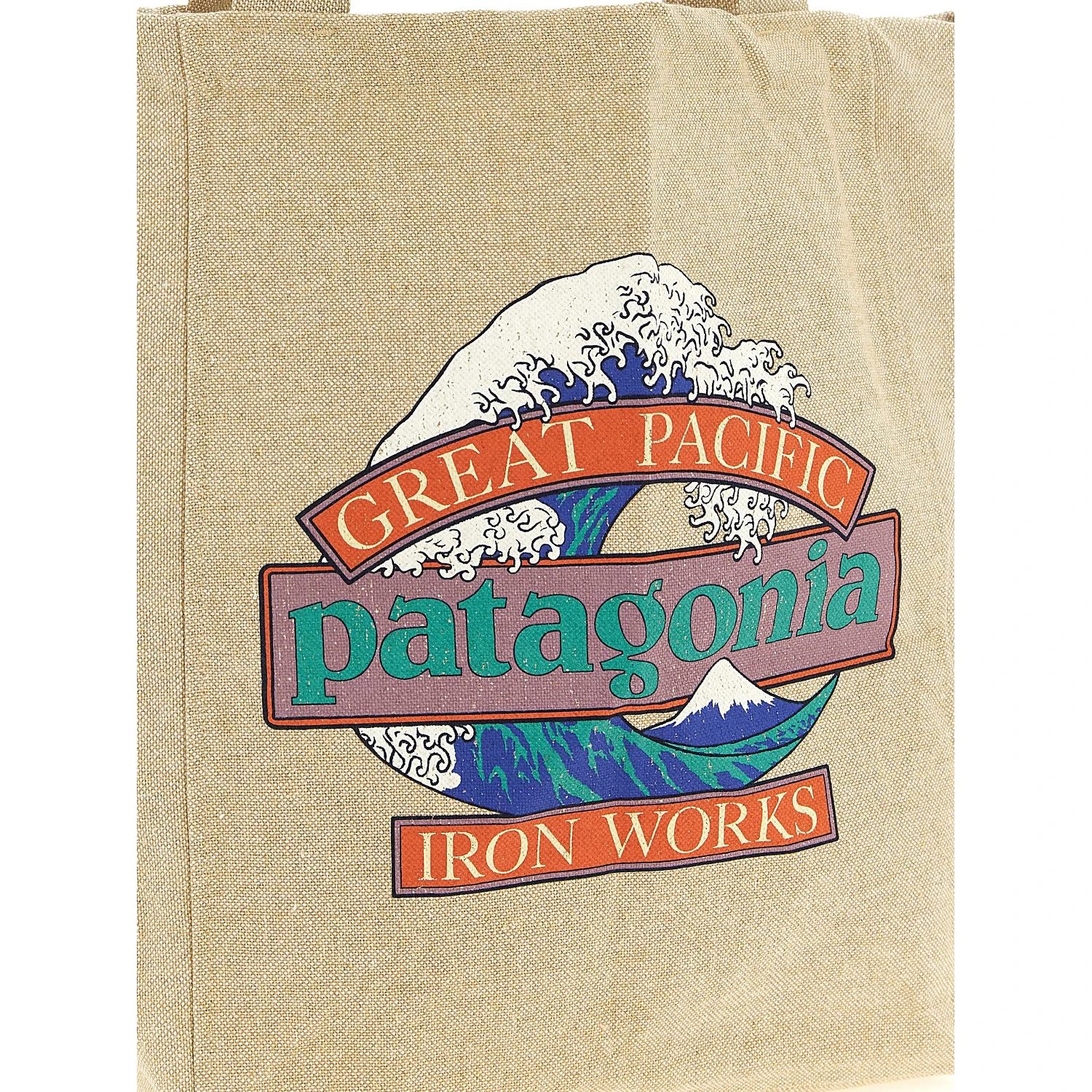 Beige Cotton Tote Bag
