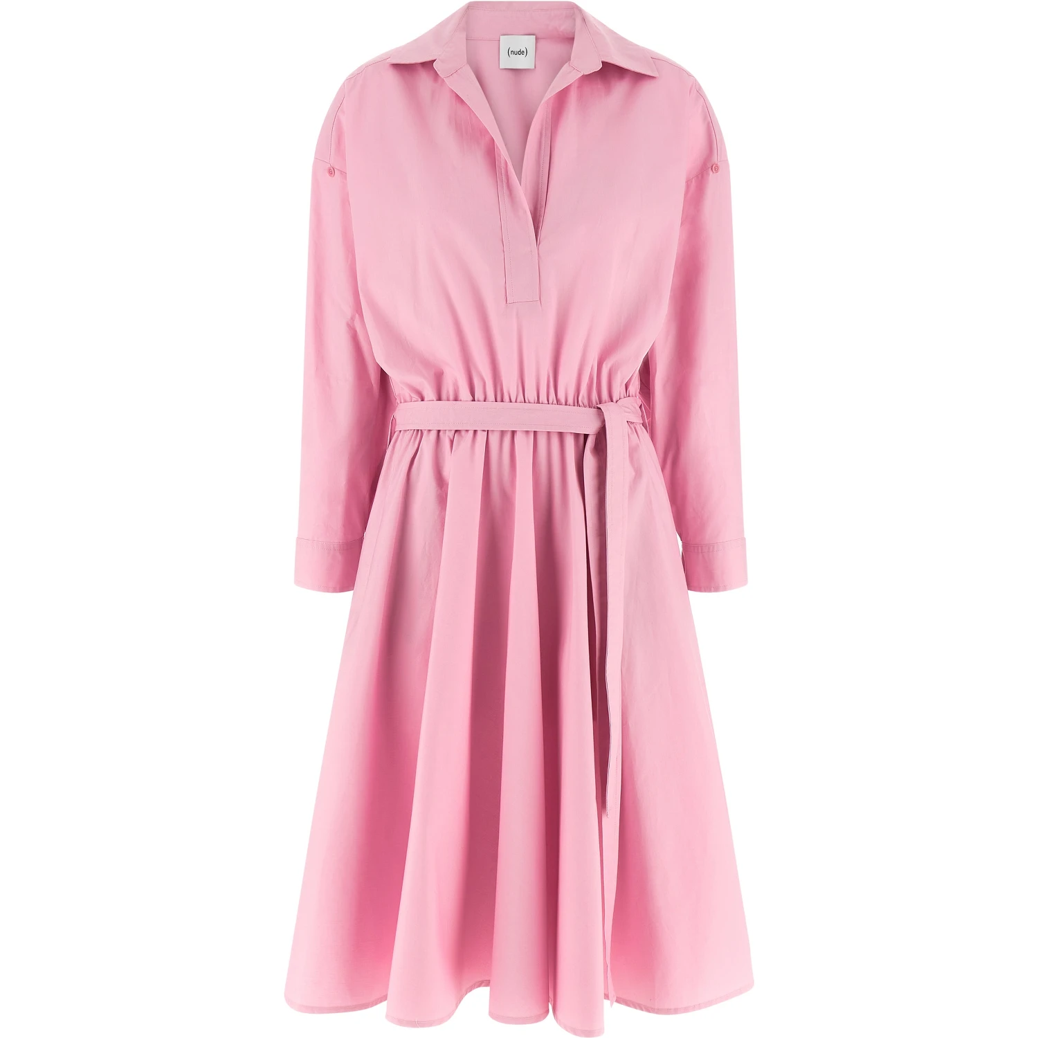Multicolor Cotton Midi Dress