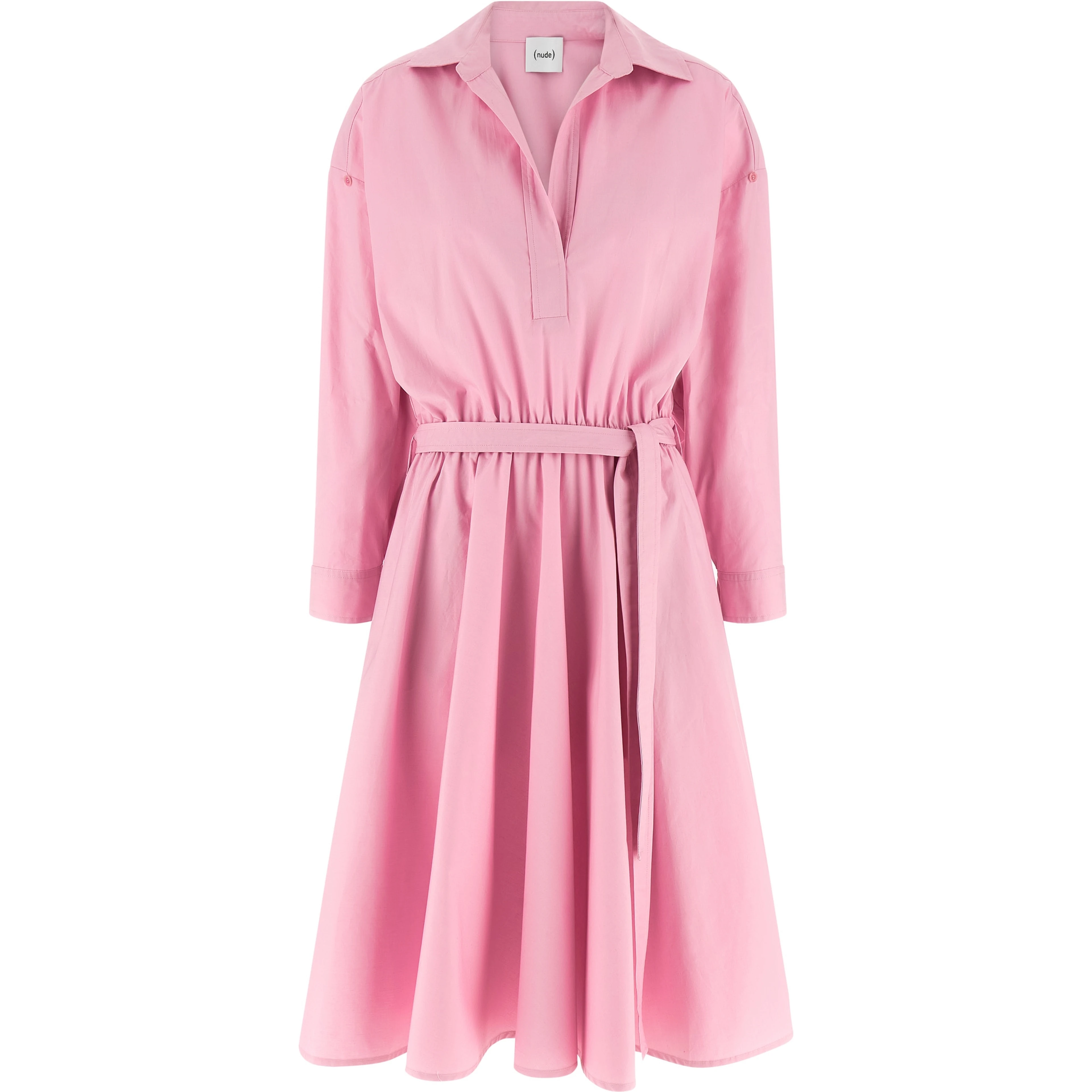 Multicolor Cotton Midi Dress