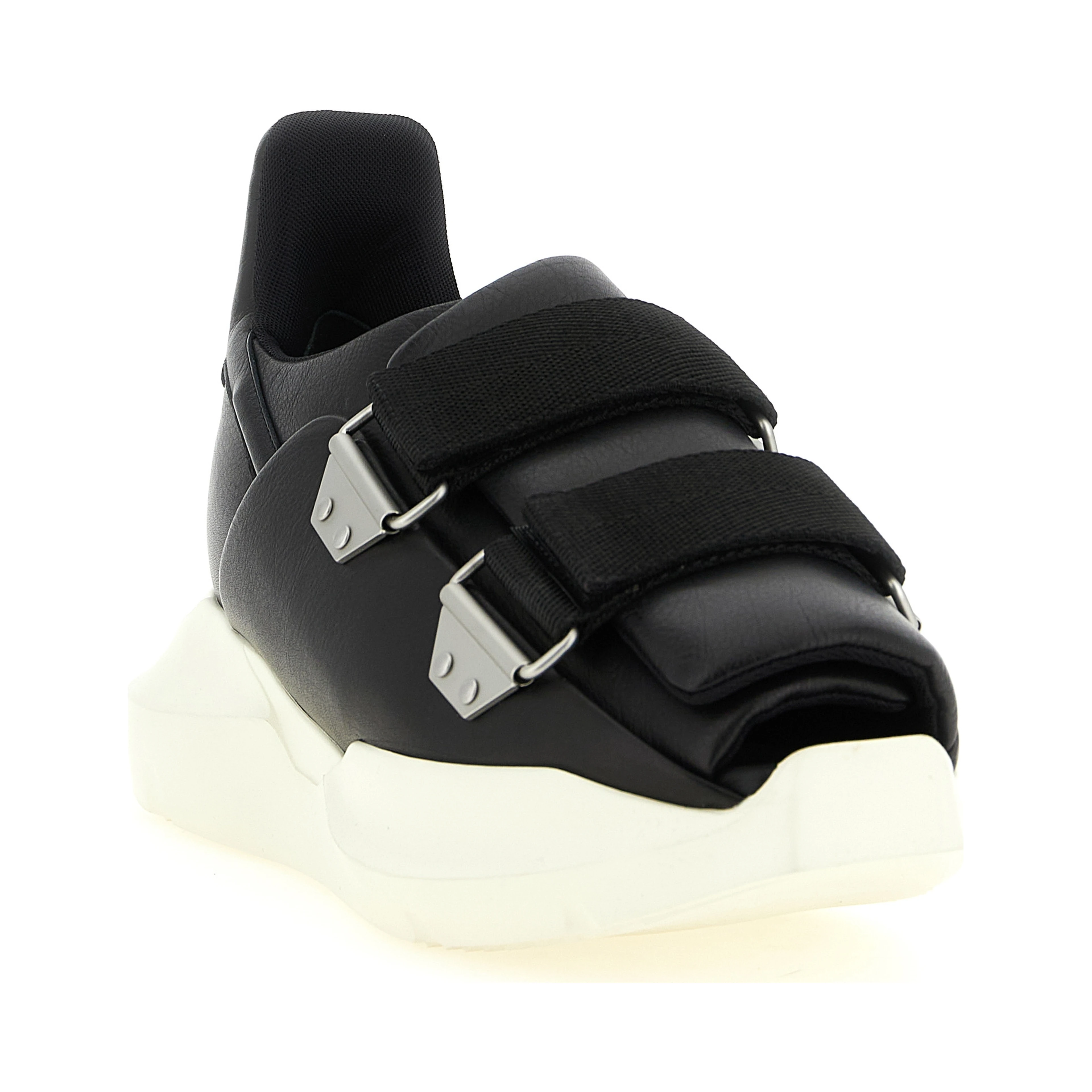 Black Calfskin Athletic Sneakers