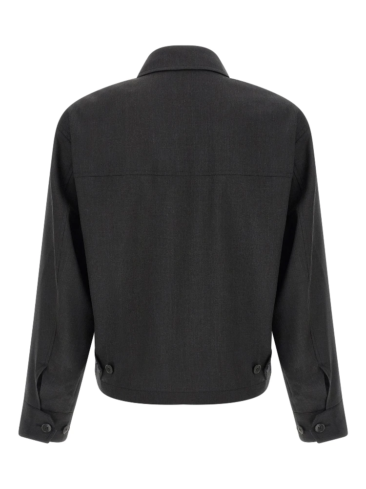 Gray Wool Full-Length Jacket alternative