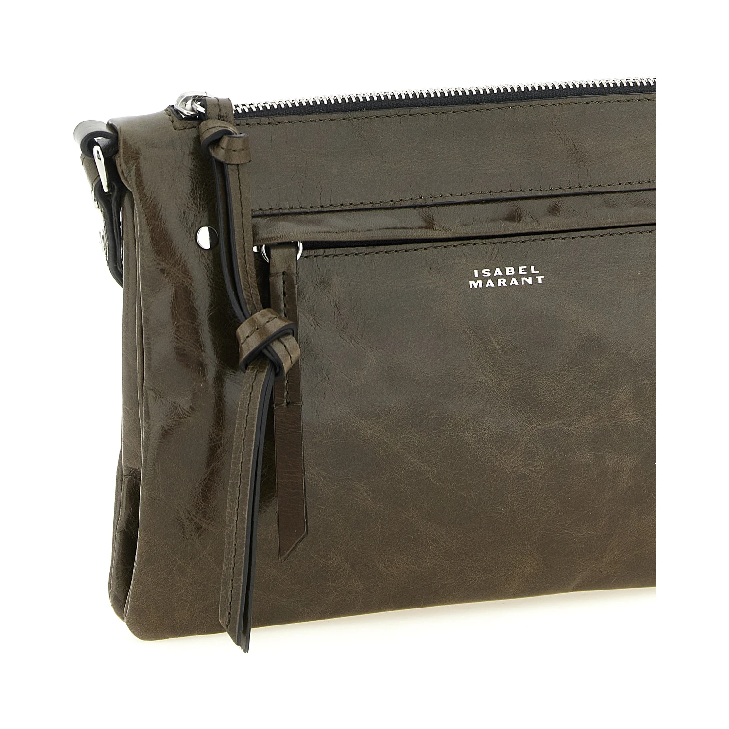 Bicolor Calfskin Crossbody Bag