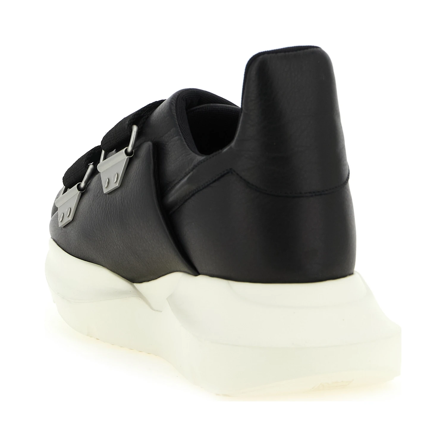 Black Calfskin Athletic Sneakers