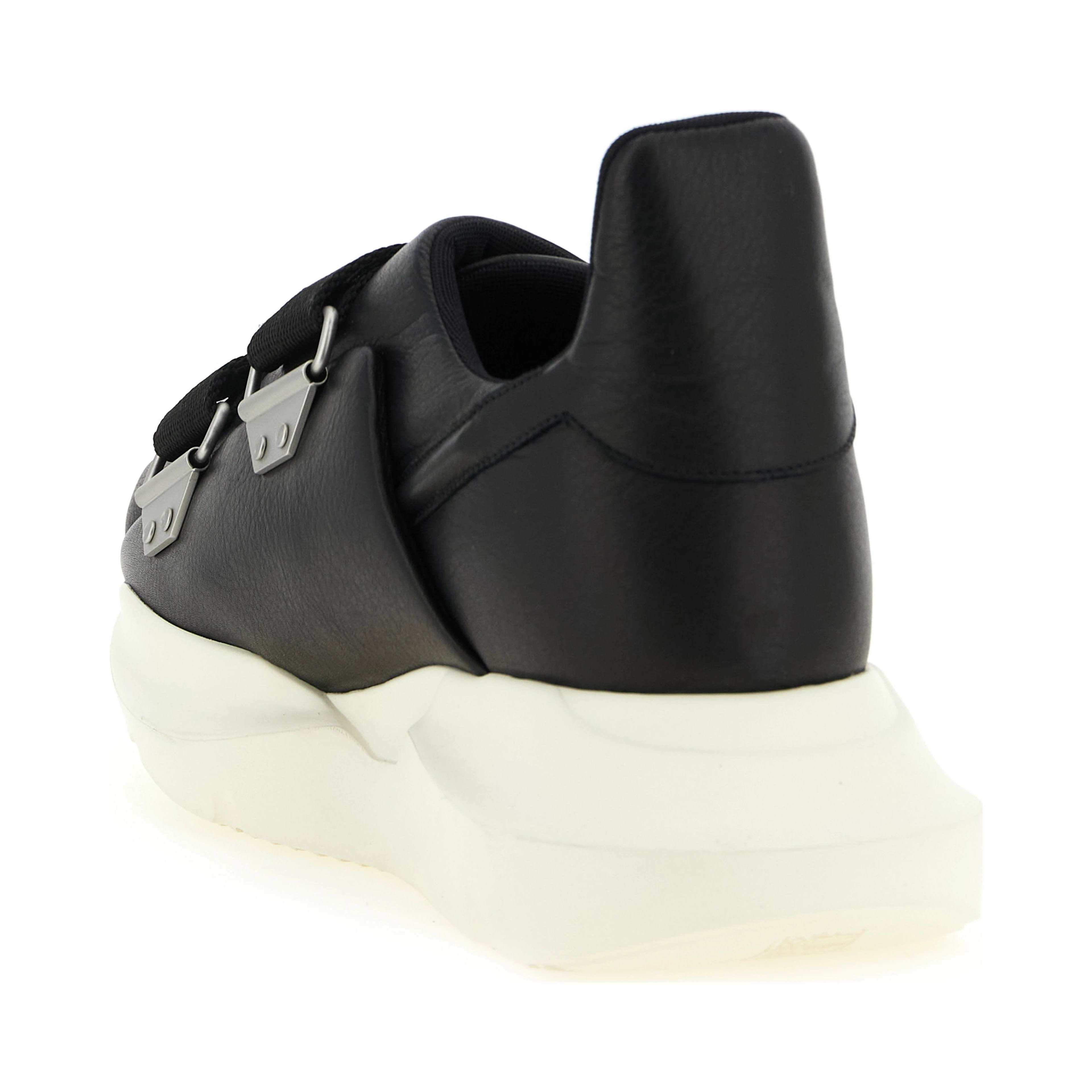 Black Calfskin Athletic Sneakers
