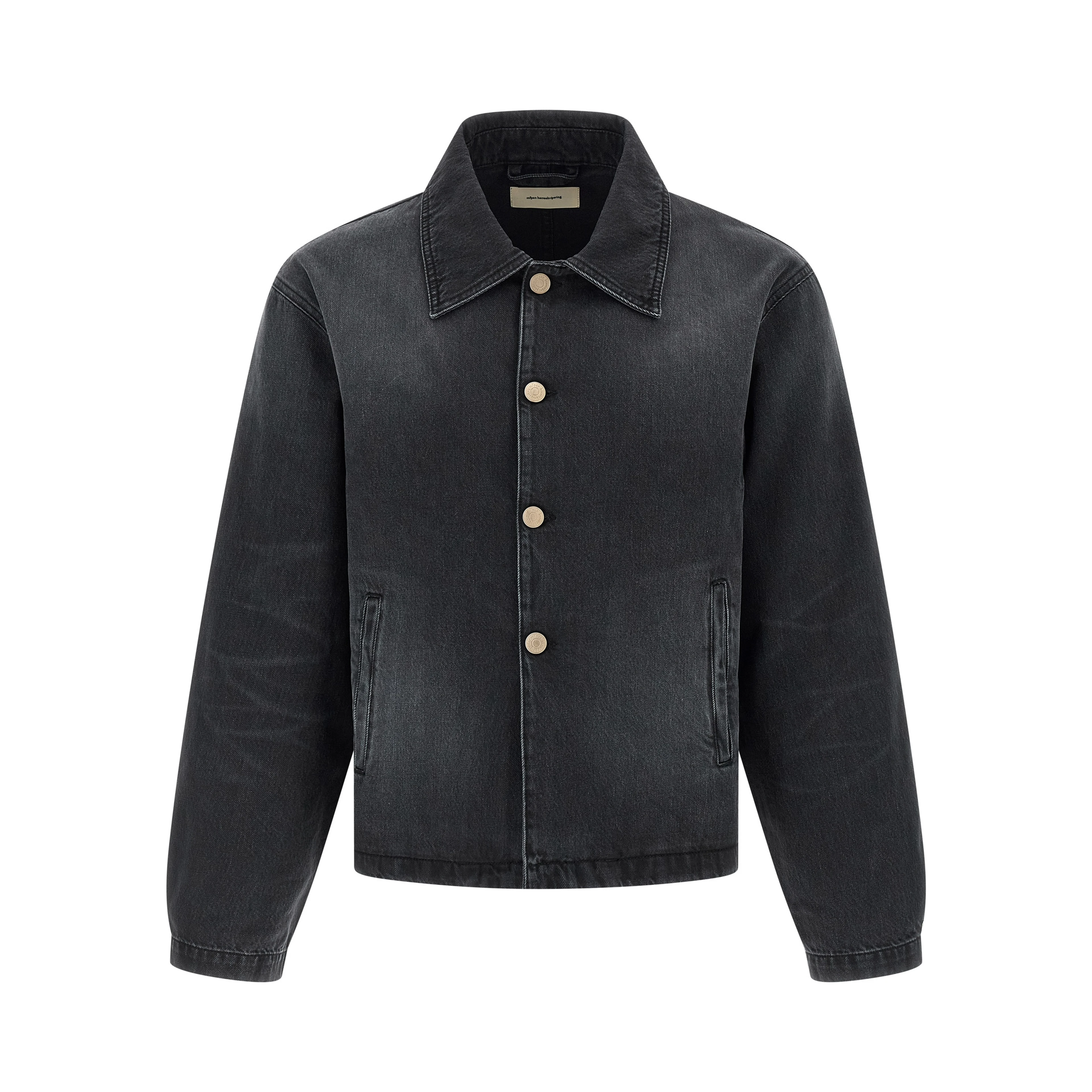 Black Organic Cotton Denim Jacket