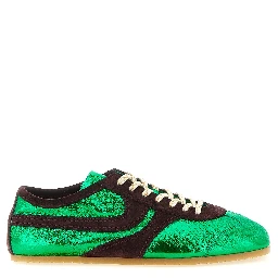 Bicolor Lamb Leather Sneakers