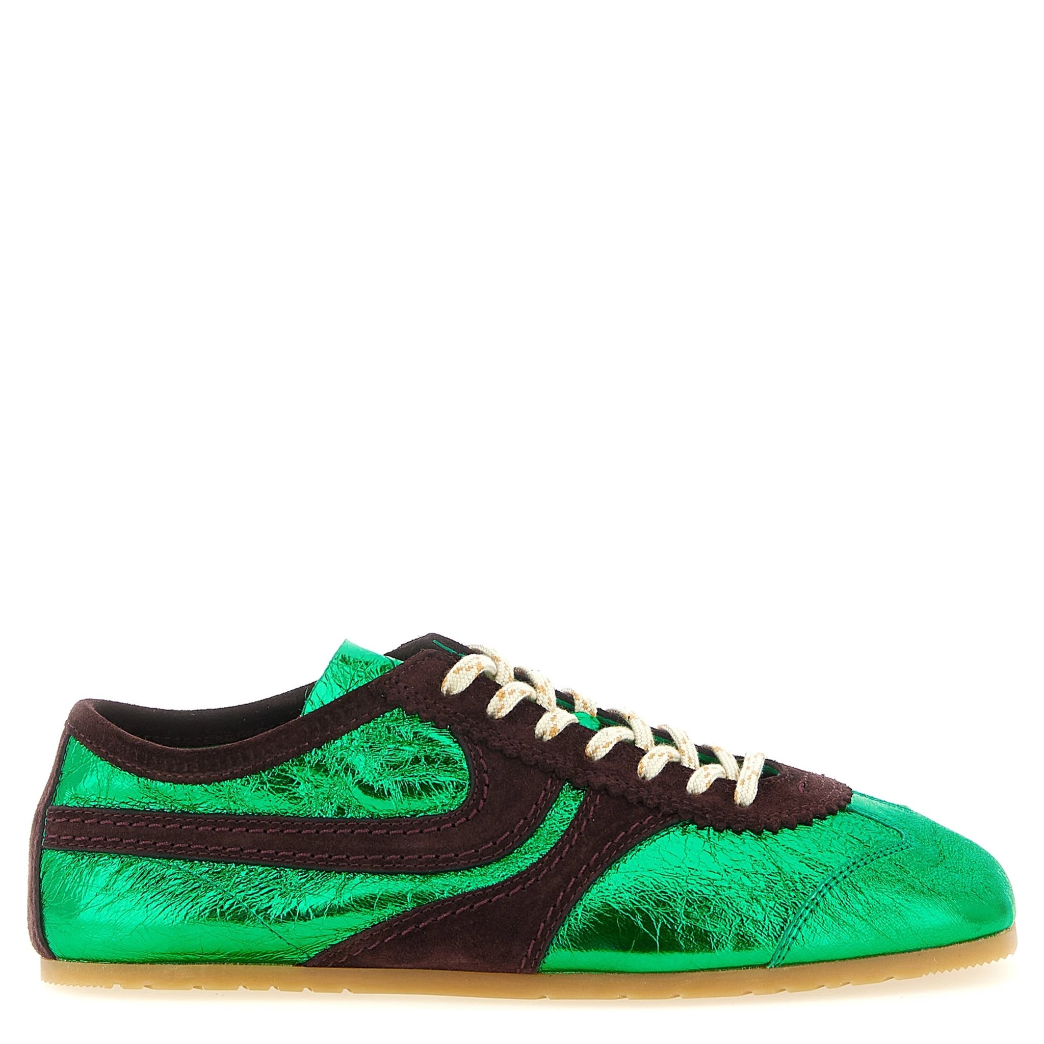 Bicolor Lamb Leather Sneakers