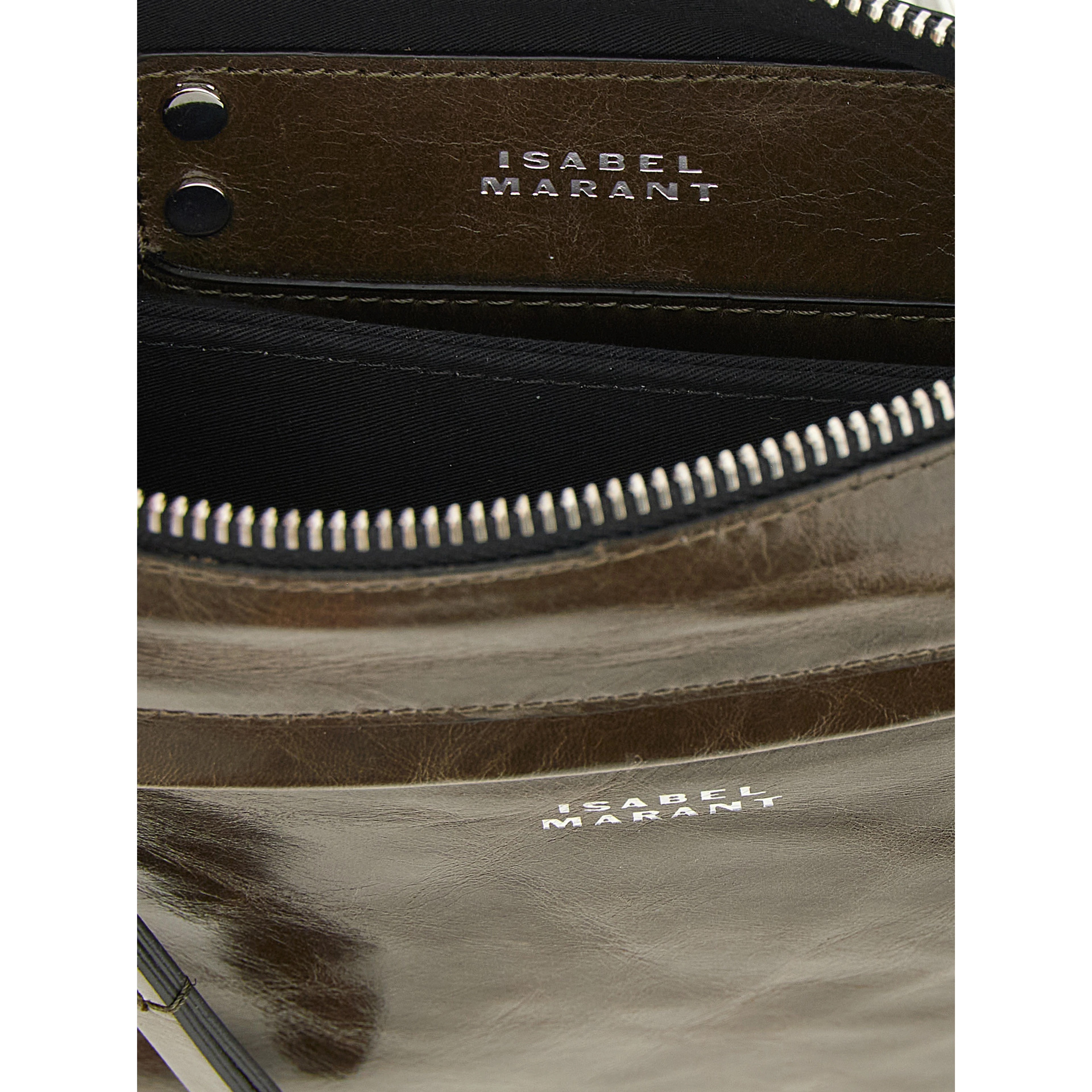 Bicolor Calfskin Crossbody Bag