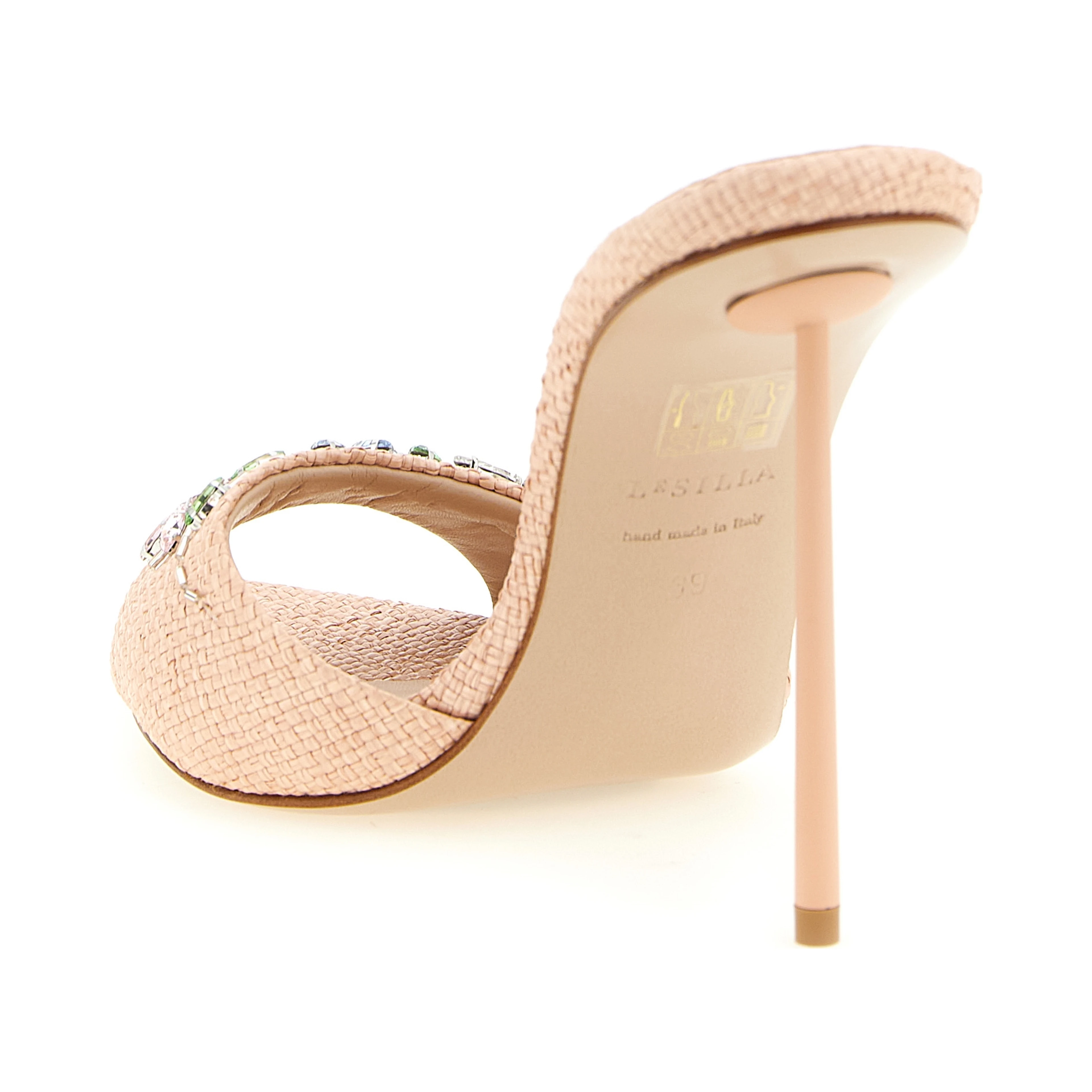 Multicolor Polyamide Stiletto Heel Sandals