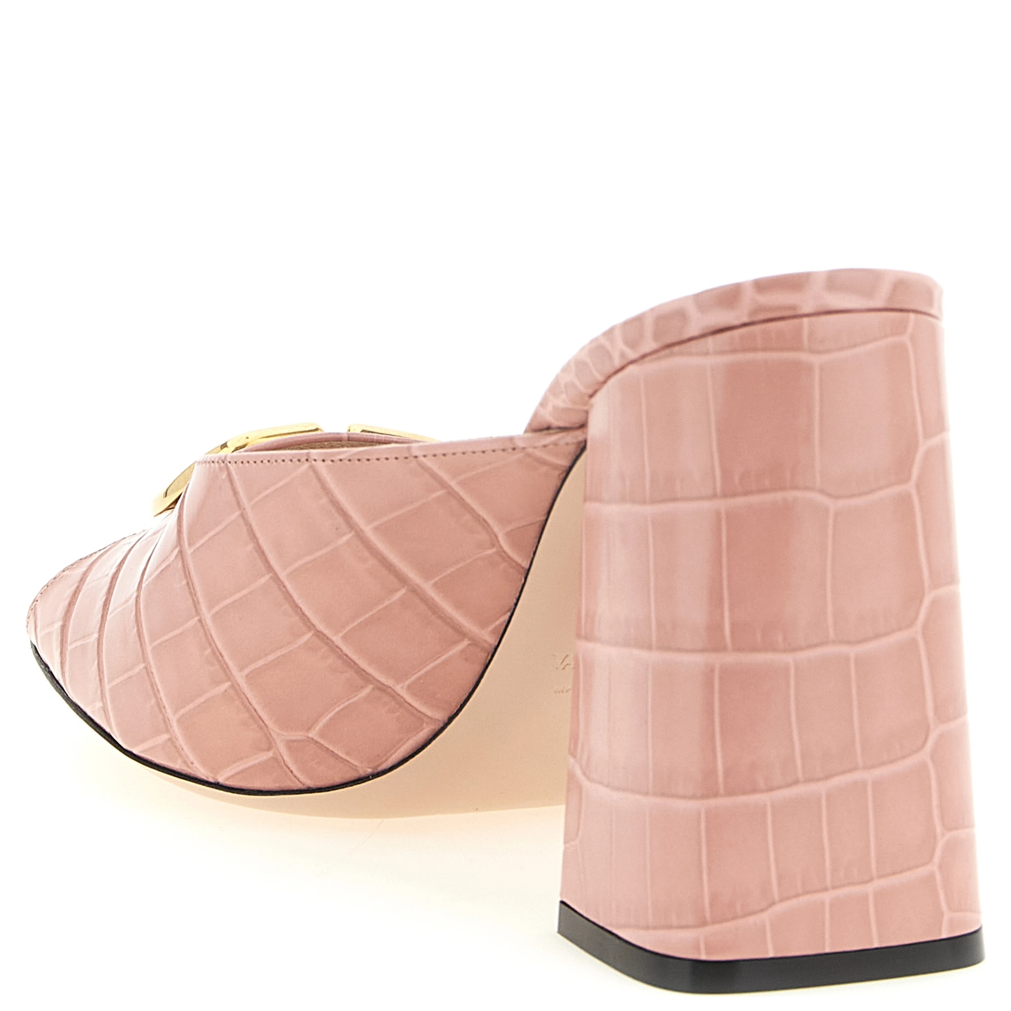 Multicolor Calfskin Stiletto Heel Sandals