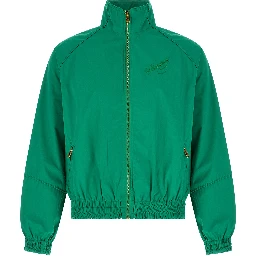 Bicolor Cotton Shell Jacket