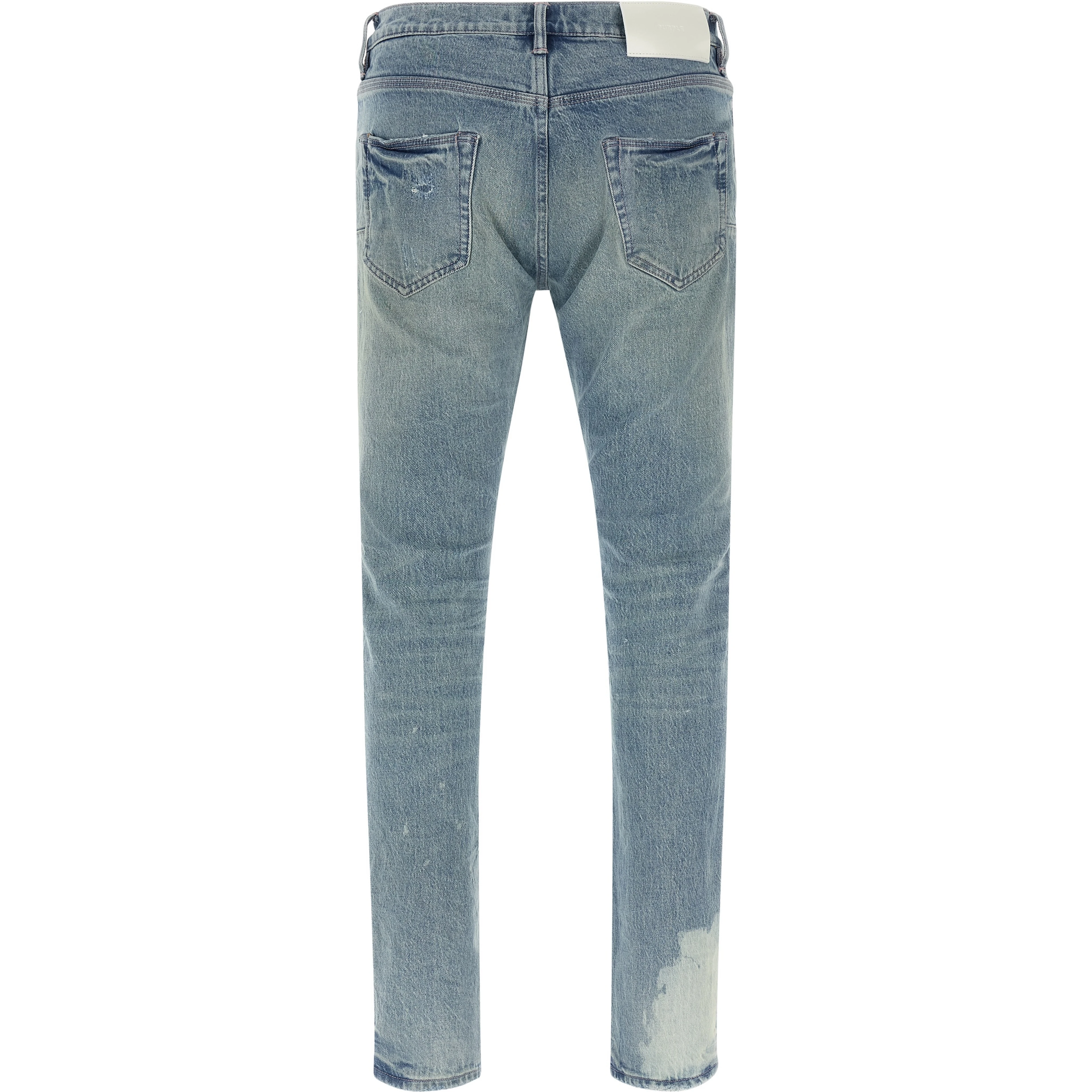Blue Cotton Skinny Jeans