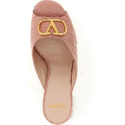 Multicolor Calfskin Stiletto Heel Sandals