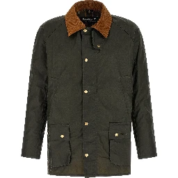 Bicolor Cotton Full-Length Jacket