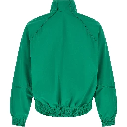 Bicolor Cotton Shell Jacket