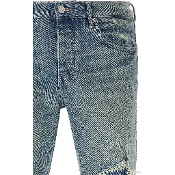Blue Cotton Skinny Jeans